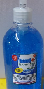 Hand Sanitizer Gel (Blue Aloe 70% Alcohol) (1x500ml)